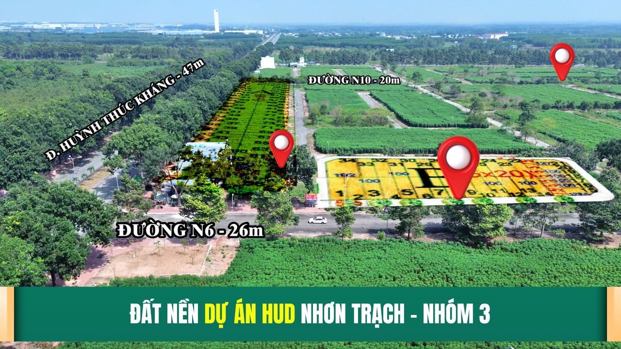 Cần bán nền liên kế DT 123m2 dự án Hud Nhơn Trạch - Ảnh chính